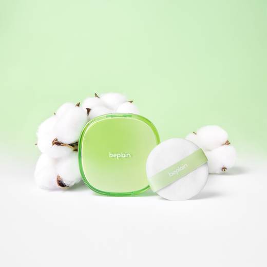 beplain Mung Bean Cotton Fit Powder Pact 7g Set (+1 Puff)
