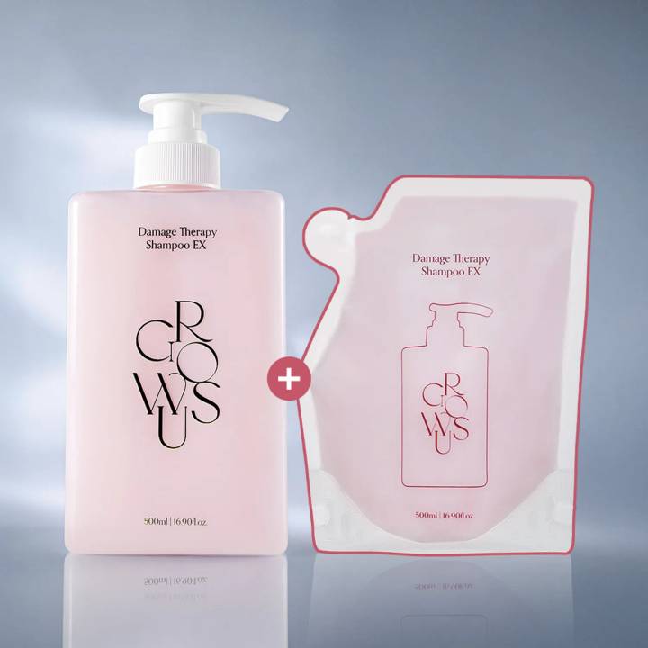 growus Damage Therapy Shampoo EX 500ml Refill Set