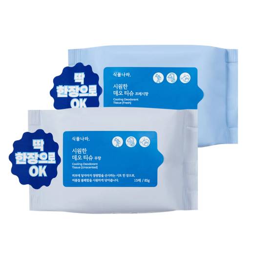 Shingmulnara Cooling Deodorant Tissue 15P (3 Options)