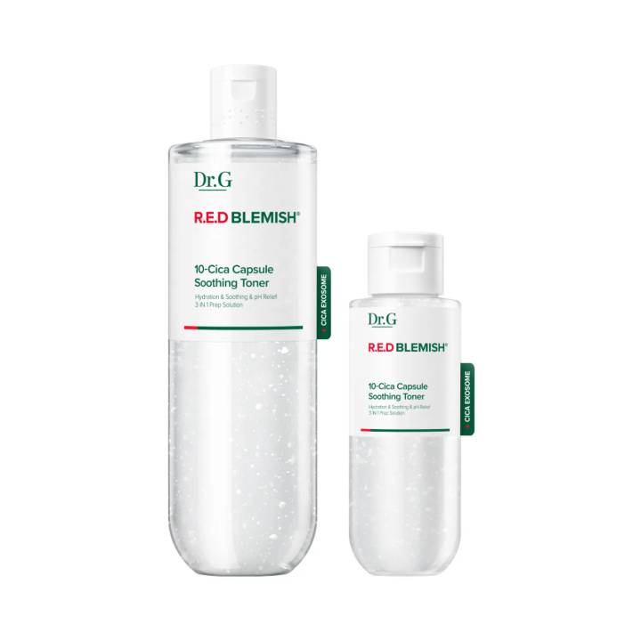 Dr.G Red Blemish 10-Cica Capsule Soothing Toner 300ml Set (+100ml)