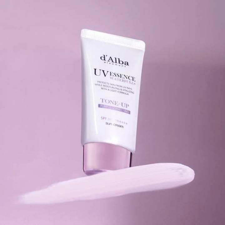 d'Alba Waterful Tone Up Sun Cream Purple 50mL