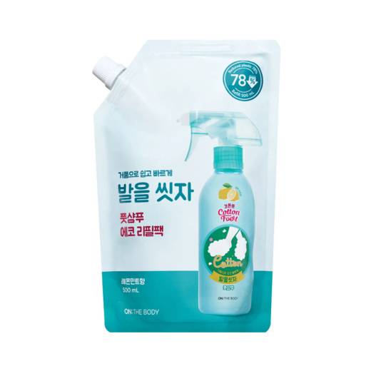 ON:THE BODY Cotton Foot Shampoo Refill 500mL (4 Options)