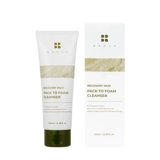 BRMUD Relief Mud Pack To Foam Cleanser 310mL Large Size