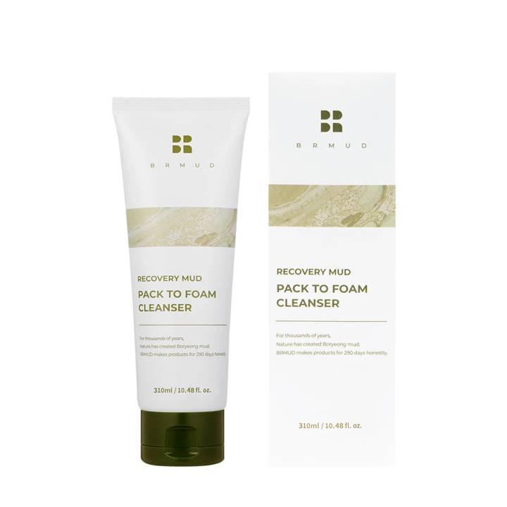 BRMUD Relief Mud Pack To Foam Cleanser 310mL Large Size