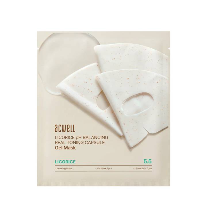 Acwell Licorice pH Balancing Real Toning Capsule Mask Sheet 1ea