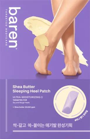 baren Shea Butter Sleeping Heel Patch 6P Set (+Mini Foot File)