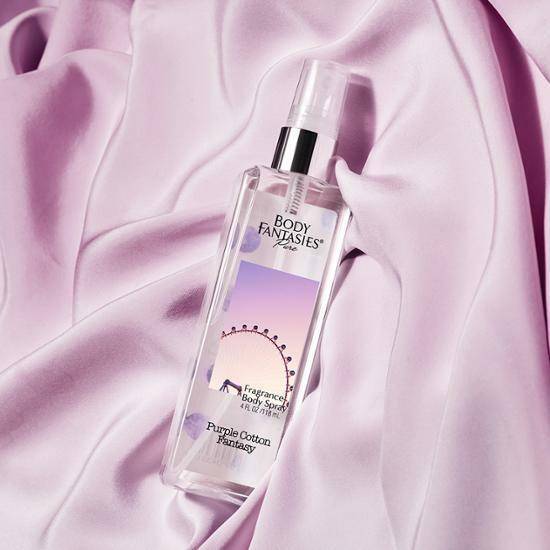 Body Fantasies Pure Fragrance Body Spray 118ml #Purple Cotton Fantasy