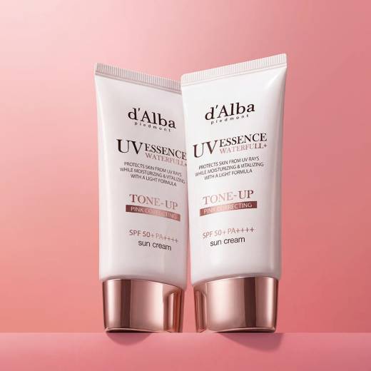 d'Alba [PINK CORRECTING] Waterfull Tone-Up Sun Cream Duo Set (65ml+65ml)