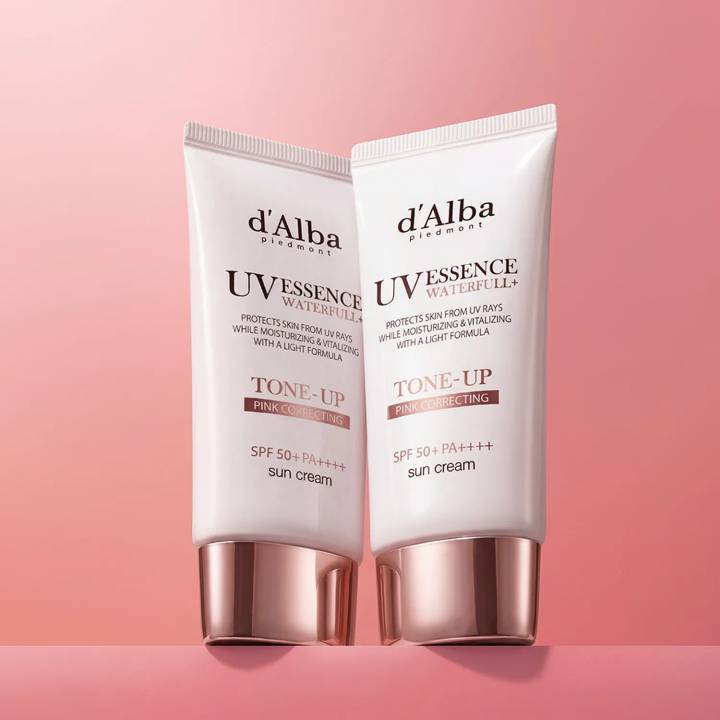 d'Alba [PINK CORRECTING] Waterfull Tone-Up Sun Cream Duo Set (65ml+65ml)