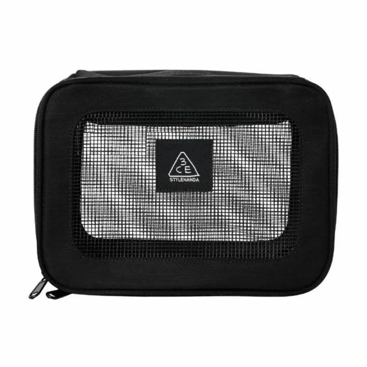 3CE To Go Pouch (Pink Beige/Black)
