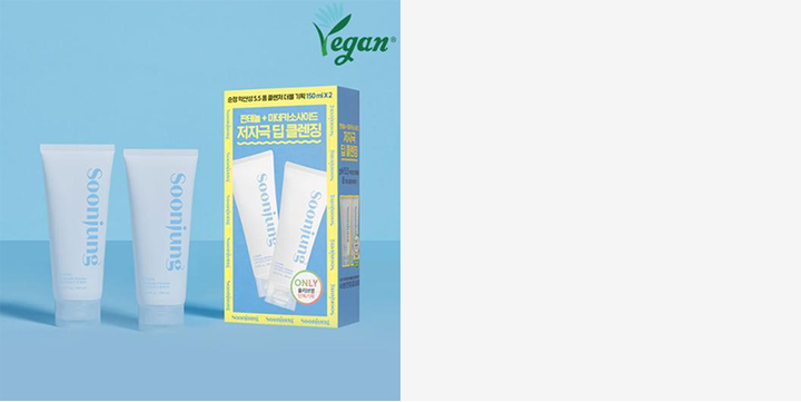 [OY exclusive] ETUDE Soonjung pH 5.5 Foam Cleanser 1+1 Special Set (150mL + 150mL)