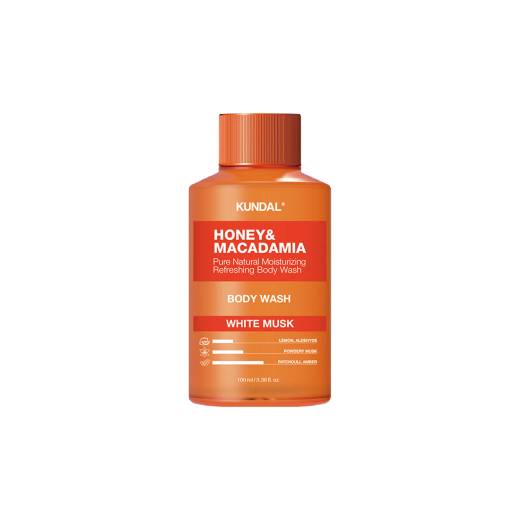 KUNDAL Honey & Macadamia Natural Body Wash 100ml (3 Options)