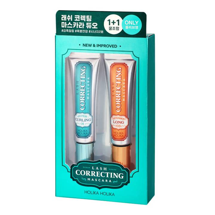 Holika Holika Lash Correcting Mascara Cross Combo Set 9g*2ea