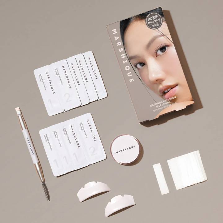 MARSHIQUE Enriched Lash & Brow Self Perm Kit 7 Servings (Set/Single)