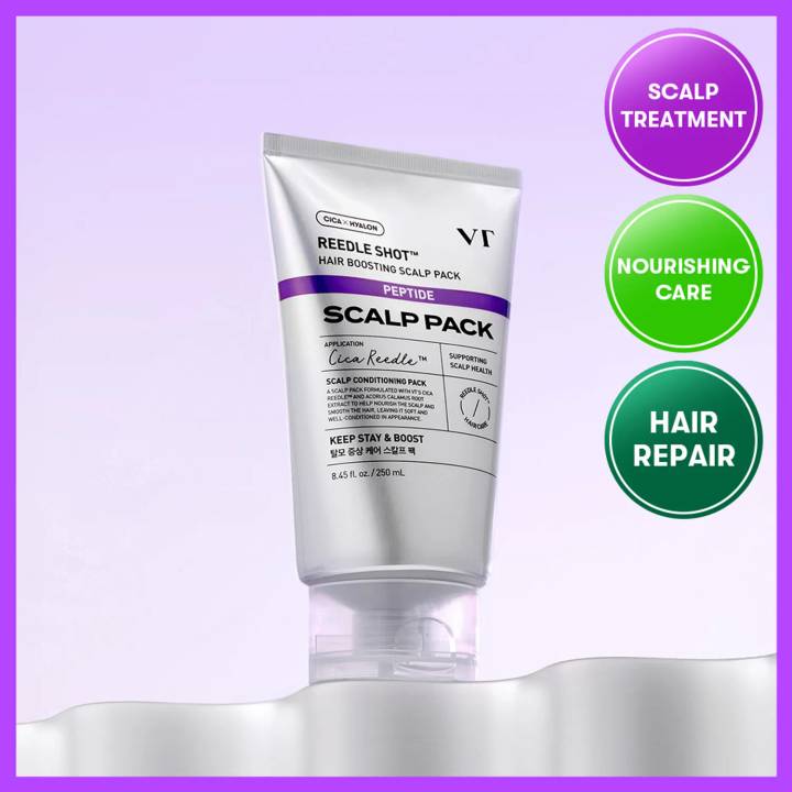 VT Reedle Shot Hair Boosting Scalp Pack 250ml (Set/Single)