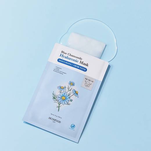 SKINFOOD Blue Chamomile Hyaluronic Mask Sheet 10ea