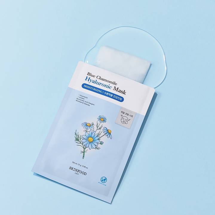 SKINFOOD Blue Chamomile Hyaluronic Mask Sheet 10ea