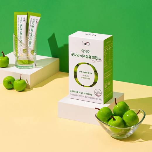 I'm O Green Apple Dietary Fiber Balance 14 Sticks (7-day supply)