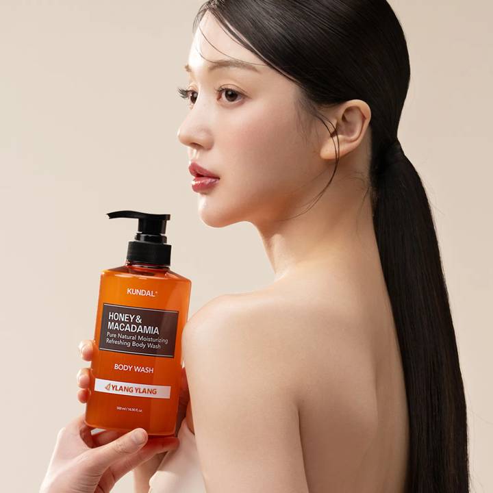 KUNDAL Honey & Macadamia Pure Body Wash #Ylang Ylang 500ml