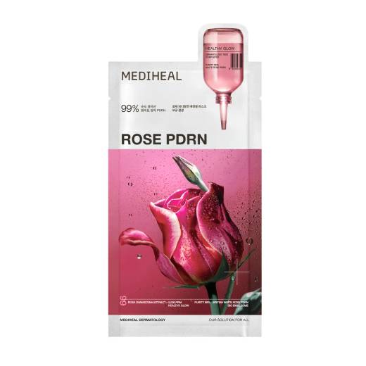 MEDIHEAL Rose PDRN Essential Mask Sheet For Healthy Glow 4ea