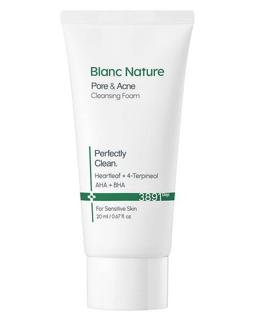Blanc Nature Pore & Acne Cleansing Foam 20ml