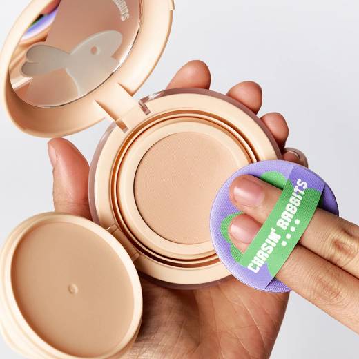 CHASIN’ RABBITS All About Glow Cover Cushion 15g Set (+Finger Puff)