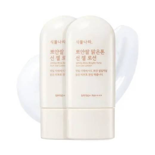 Shingmulnara White Rice Bright Tone Sun Gel Lotion Double Set 60mL*2ea