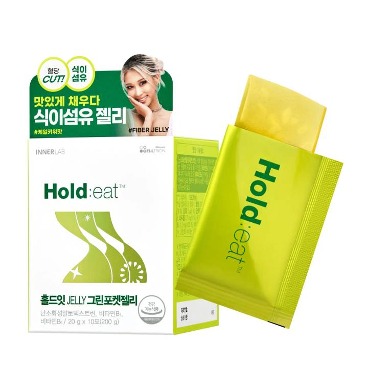 INNER LAB Hold Eat Green Pocket Jelly 10 Sticks (10-day supply)