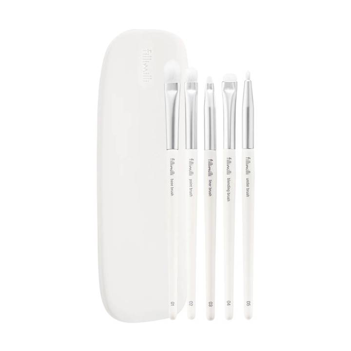 Fillimilli Eye Brush Pro Collection (5 Types) Set (+Makeup Sealer)