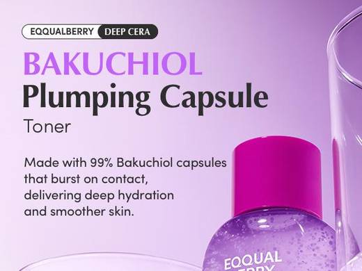 EQQUALBERRY Bakuchiol Plumping Capsule Toner 150ml
