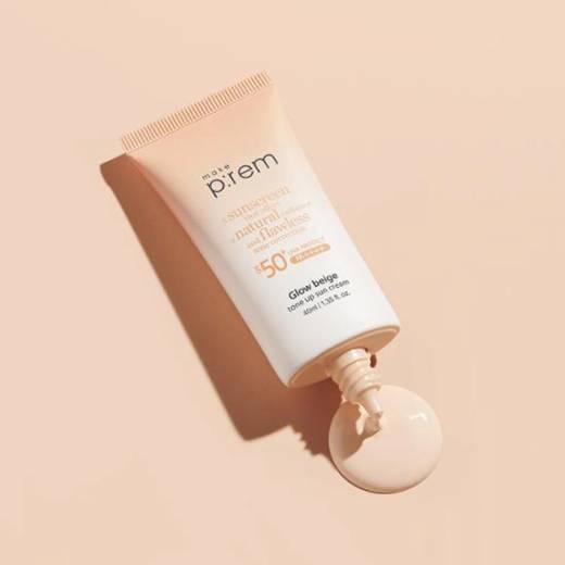 makeprem Glow Beige Tone Up Sun Cream 40mL 1+1 Special Set