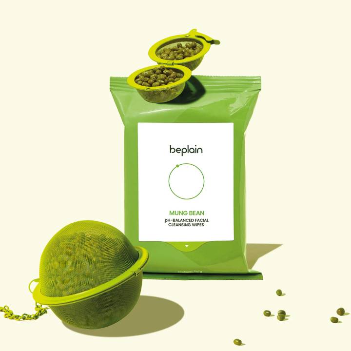 beplain Greenful pH-Balanced Facial Cleansing Wipes 20 Sheets