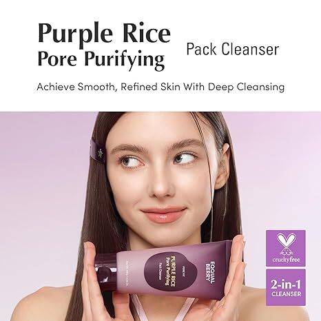 EQQUALBERRY Purple Rice Pore Pack Cleanser 130ml