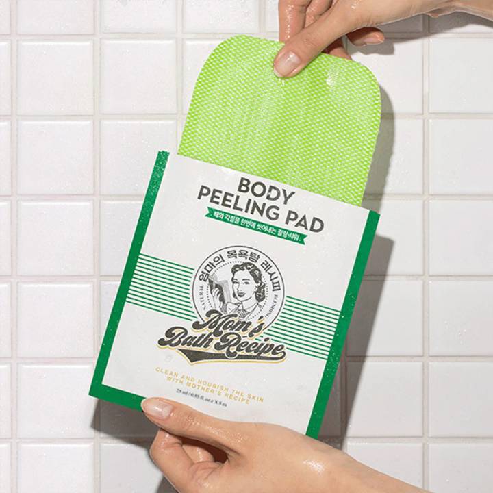 MOMS BATH RECIPE Body Peeling Pad 1P (2 Options)