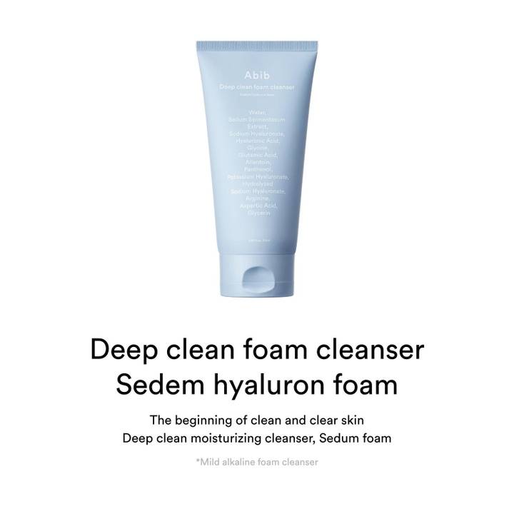 Abib Deep Clean Foam Cleanser Sedum Hyaluron Foam 150mL