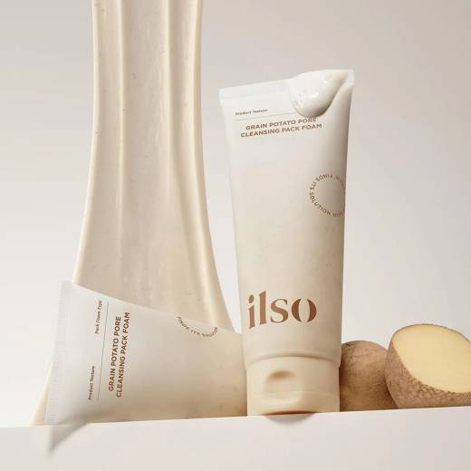ilso Grain Potato Cleansing Pack Foam 150ml Set (+Hair Band)