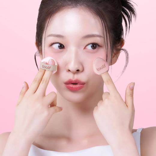 Toolif Tok Blusher Puff 4P (Soft Flush/Point)