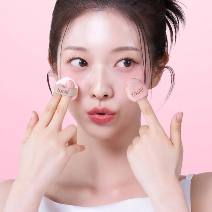 Toolif Tok Blusher Puff 4P (Soft Flush/Point)
