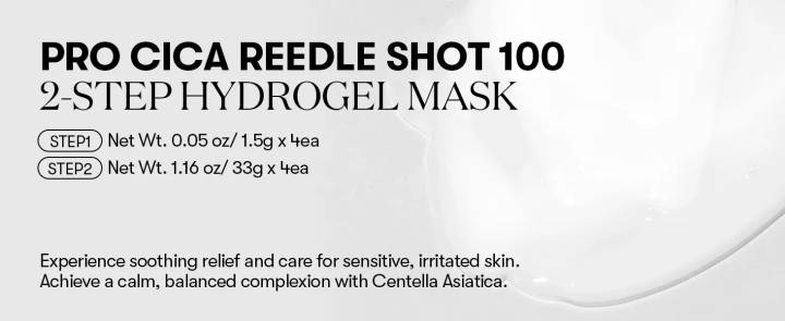 VT Pro Cica Reedle shot 100 2-Step Hydrogel Mask 10 Sheets