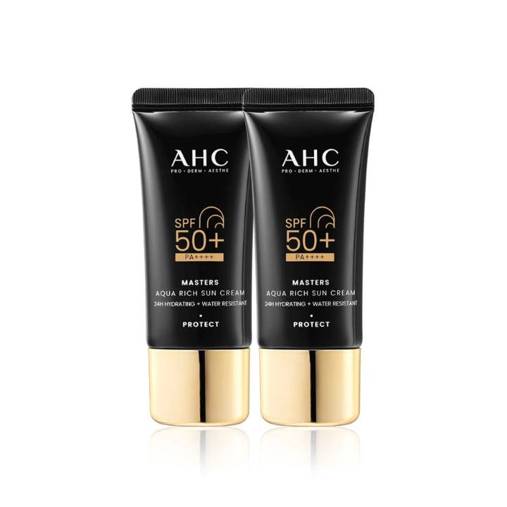 AHC Masters Aqua Rich Sun Cream 30ml Duo Set (Collaboration with Pak Seri)