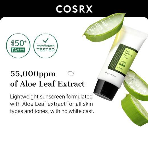 COSRX Aloe Soothing Sun Cream SPF50+