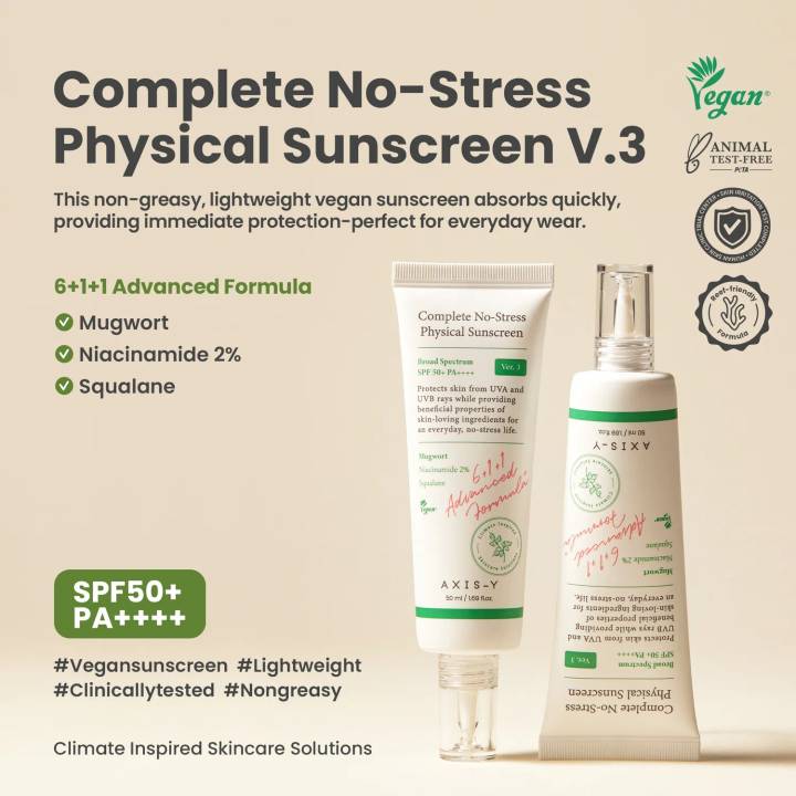 AXIS-Y Complete No-Stress Physical Sunscreen 50mL