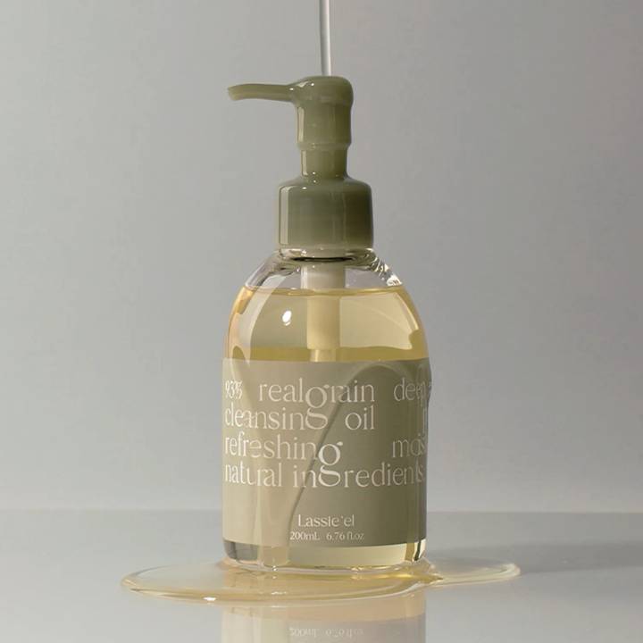 LASSIE'EL Grain Cleasing Oil 200mL Special Set (+Powder Wash 10g)