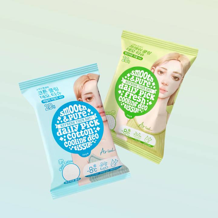 Ariul Smooth & Pure Deo Tissue 20P (2 Options)
