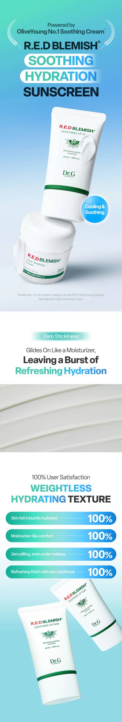 Dr.G Red Blemish Soothing Up Sun 50mL 1+1 Special Set