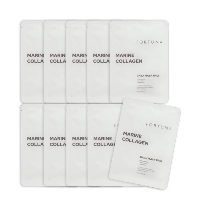 FORTUNA Daily Marine Collagen Mask Pack 10P