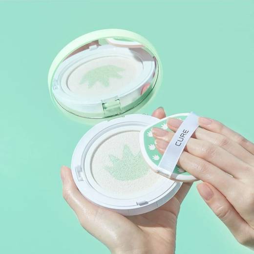Cure Aqua Mild Cooling Sun Cushion Special Set 25g + Refill