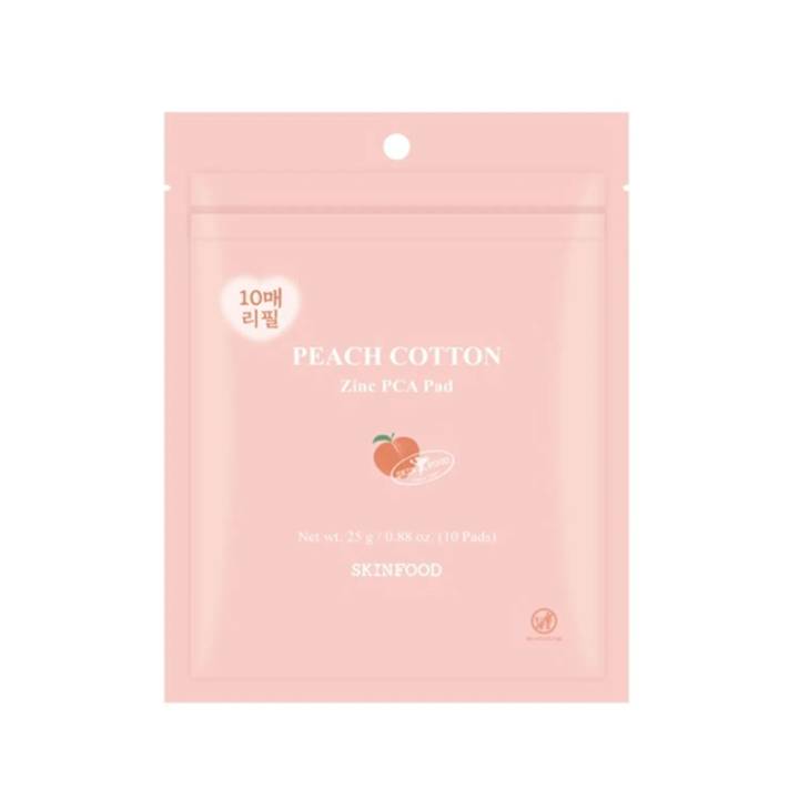 SKINFOOD Peach Cotton Zinc PCA Pad Pouch 10P