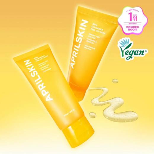 April Skin Real Calendula Peel Off Pack 100g Double Pack