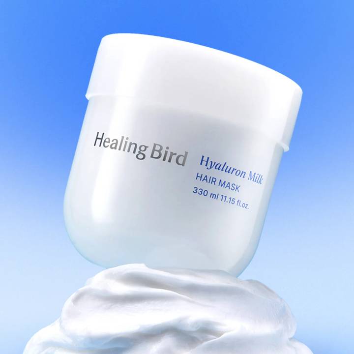 Healingbird Hyaluron Milk Hair Mask 330ml Set (+Milk Shampoo 31ml)